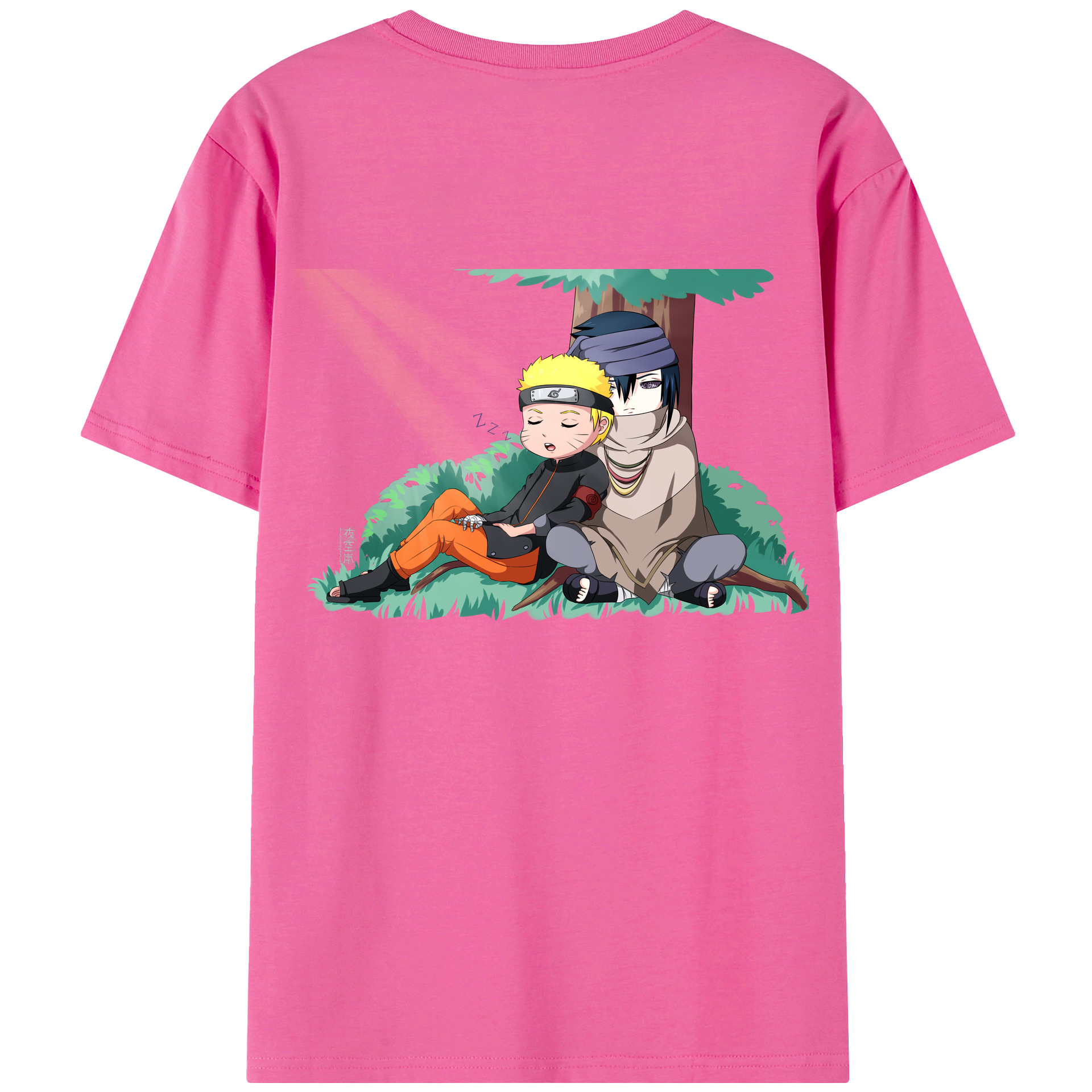 （画像用） NARUTO -ナルト- うずまき ナルト Uzumaki Naruto レディース半袖Tシャツ(バックプリント)